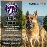 Monster K9 Indestructible Ring Ball - Lifetime Replacement - Medium & Large Breeds - Ultra Durable Dog Toy for Aggressive Chewers - Chew, Tug, & Fetch - 5.5"