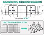 CASIMR Dog Car Barrier for SUVs, Vehicles, Trucks, Cars, Adjustable Pet Divider Cargo Area Universal-Fit, Folding Design for Easy Storage, Heavy-Duty Wire Mesh Barriers Safety Travel Accessories