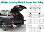 CASIMR Dog Car Barrier for SUVs, Vehicles, Trucks, Cars, Adjustable Pet Divider Cargo Area Universal-Fit, Folding Design for Easy Storage, Heavy-Duty Wire Mesh Barriers Safety Travel Accessories