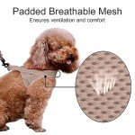 Plutus Pet No Pull Dog Harness with Breathable Mesh Padded, Adjustable Reflective Escape Proof Dog Harness, Quick Fit Dog Vest Harness for Small Medium Large Dogs(M, Beige)
