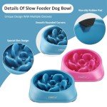 YINEYA 2PCS Slow Feeder Dog Bowls, Pet Supplies That Slow Down Eating, Pet Food Bowls, Maze Dog Puzzle Feeder for Medium Breed