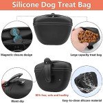 BARKIE Dog Training Kit - Treat Pouch, Pet Training Fanny Pack, 2 Puppy Training Clickers, Ultrasonic Silent Whistle, 2-in-1 Whistle Clicker, Clicker Training Guide Booklet, Dog Poop Bag (Black)