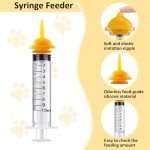Pet Nursing Bottle, Nursing Bottle Kits, Replacement Cat Feeding Bottles for Newborn Kittens, Puppies, Rabbits, Small Animals Dog