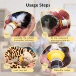 Pet Nursing Bottle, Nursing Bottle Kits, Replacement Cat Feeding Bottles for Newborn Kittens, Puppies, Rabbits, Small Animals Dog