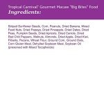 F.M. Brown's Tropical Carnival, Gourmet Macaw Food Big Bites for Big Beaks, Vitamin-Nutrient Fortified Daily Diet with Probiotics for Digestive Health, 5 lb