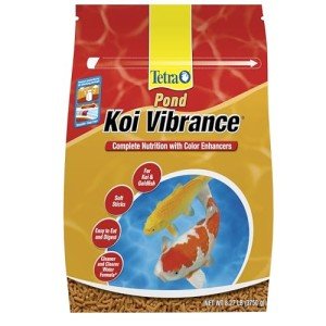TetraPond Koi Vibrance, Soft Sticks, Easy to Digest Floating Pond Food, 8.27 lbs