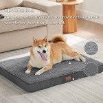 Bedsure Dog Bed for Large Dogs - Orthopedic Waterproof Puppy Beds with Removable Washable Cover, Egg Crate Foam Pet Mat, Suitable for Pet Up to 65 lbs