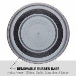 Loving Pets Bella Dog Bowls- Stainless Steel Dog & Cat Bowls - Spill Proof Dog Food Bowl, Cat Bowl, Puppy Essentials & Pet Supplies Great for Home & Travel (Small 10-20 lbs, Blueberry)