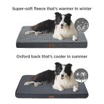 Bedsure Dog Bed for Large Dogs - Orthopedic Waterproof Puppy Beds with Removable Washable Cover, Egg Crate Foam Pet Mat, Suitable for Pet Up to 65 lbs