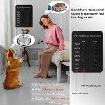 YARKOR Pet Feeding Reminder Magnetic Reminder Sticker, Daily Indication Chart Feed Your Pets, Easy to Stick on Any Smooth Surface - Better Care for Your Pets (Black)