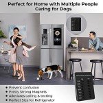 YARKOR Pet Feeding Reminder Magnetic Reminder Sticker, Daily Indication Chart Feed Your Pets, Easy to Stick on Any Smooth Surface - Better Care for Your Pets (Black)