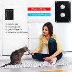 YARKOR Pet Feeding Reminder Magnetic Reminder Sticker, Daily Indication Chart Feed Your Pets, Easy to Stick on Any Smooth Surface - Better Care for Your Pets (Black)