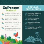 ZuPreem Natural Bird Food, Bird Feed Pellets for Parrots, Conures, Caiques, African Greys, Eclectus & Small Cockatoos, Nutrition, Made in USA, Parrot Food, Conure Feed, (M/L, 3 lb)