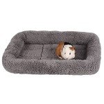 Enjoying Plush Cat Bed Mat 10" x 15" Pet Cushion With Pillow for Puppy Curling Sleep, Pad for Carrier/Crate, Dog Self-Warm Bed, Antiskid Bottom, Small