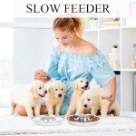 4 Pack Stainless Steel Dog Bowls, Metal Dog Food and Water Bowl Set for Small Dogs Cats, Puppy Feeders for Multiple Puppies Kittens, Whelping Supplies