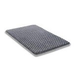 Dog Bed for Crate High Resilience Foam Crate Pad Mat for Medium Large Dogs Washable Anti-Slip,35" x 22",Dark Gray