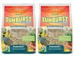 Higgins 2 Pack of Sunburst Gourmet Blend Parakeet Food, 2 Pounds Each, with Protein Egg Food