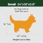 BALANCE Dog Crate Pad, Dog Foam Crate Mat Kennel Pad, Washable Pet Bed Flat Dogs Cage Mat for Small Dogs