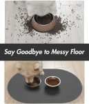 Absorbent Dog Food and Water Bowl Mat - Quick Dry, No Stains Feeding Mat for Messy Drinkers - Pet Supplies Accessories