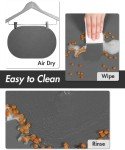 Absorbent Dog Food and Water Bowl Mat - Quick Dry, No Stains Feeding Mat for Messy Drinkers - Pet Supplies Accessories