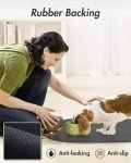 Absorbent Dog Food and Water Bowl Mat - Quick Dry, No Stains Feeding Mat for Messy Drinkers - Pet Supplies Accessories
