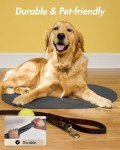 Absorbent Dog Food and Water Bowl Mat - Quick Dry, No Stains Feeding Mat for Messy Drinkers - Pet Supplies Accessories