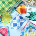 Geyoga 60 Pcs Summer Plaid Dog Bandanas Bulk Pet Grooming Scarf Bibs Supplies Adjustable Washable Kerchief Pet Groomer Accessories for Small to Large Cats Dogs Costume Party