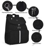 BAGLHER丨Dog Travel Bag, Airline Approved Pet Supplies Backpack, Dog Travel Backpack Accessories Set with 2 Silicone Collapsible Bowls and 2 Food Baskets. Black