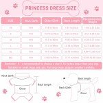Dog Dresses, Fashion Pet Dog Clothes, Striped Mesh Puppy Dogs Princess Dresses (Pink, X-Large)