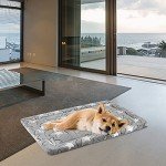 EMPSIGN Dog Crate Pad - Reversible Kennel Mat (Cool & Warm), Machine Washable, Cozy Star Pattern Sleeping Pad for Small Medium Large Dogs, All-Season Pet Bed, Suitable for 30"x20" Dog Crate, Grey
