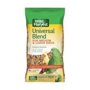 Wild Harvest Universal Blend for Medium and Large Birds 10 Pounds; Fortified Nutrition