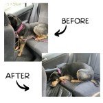 Dog Car Seat Extender with Storage - Gap Filler Platform for Large Dogs - Supports Up to 200 lbs - Car & SUV Travel Accessory