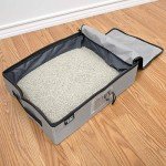 SPORT PET Large Pop Open Kennel, Portable Cat Cage Kennel, Waterproof Pet bed, Travel Litter Collection