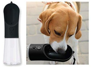 Portable PET Travel DOG on-the-go CAT WATER BOTTLE. Best Leak-Proof Water fountain for small cats, dogs. 12oz