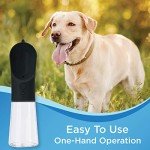 Portable PET Travel DOG on-the-go CAT WATER BOTTLE. Best Leak-Proof Water fountain for small cats, dogs. 12oz