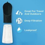 Portable PET Travel DOG on-the-go CAT WATER BOTTLE. Best Leak-Proof Water fountain for small cats, dogs. 12oz