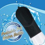 Portable PET Travel DOG on-the-go CAT WATER BOTTLE. Best Leak-Proof Water fountain for small cats, dogs. 12oz
