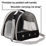 Bearded Dragon Travel Carrier,Lizards Carrier, Small Animal Travel Carrier for Sugar Glider Hedgehog Rat Parrot Bird Guinea Pig, Portable Guinea Pig Travel Bag for 2