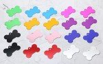 Penta Angel Aluminum Alloy Pet ID Tags 20Pcs Bone Shaped Blank Engraved Dog Cat Name Phone Number Identification Card Tags
