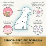 VetriScience Senior 27+ Active Health Daily Chewable Multivitamins for Senior Dogs, with Vitamins, Minerals & Antioxidants, Health & Wellness Support, Soft Chews, Veggie, 60 Count - New Look