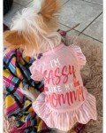 XPUDAC 4 Pieces Pet Dog Dress Dog Clothes Girl Puppy Shirt Yorkie Clothes Cute Doggie Dress Pet Apparel for Small Dogs and Cats (Pink Angel, Small(4.5-8lbs))