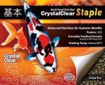 CrystalClear Staple Pond Fish Food for Healthy Koi & Goldfish, Protein Packed Floating Pellets for Summer Nutrition, Easy Digestion, 2.2 Pound Bag