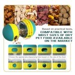 BSISUERM Dog Puzzle Toy Adjustable Treat Dispensing Ball Food Dispenser Tough Slow Feeder Puppy Enrichment Training Toy Pet Interactive Chase Toys for Small Medium Large Dogs to Keep Them Busy, Green