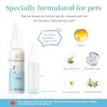 Pet Steam Brush for Dog & Cat – 3-in-1 Spray Hair Removal Comb – Steam for Shedding & Grooming – Water Brush for Long & Short Haired Pets – Spritz Defur Comb – Includes Waterless Shampoo