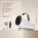 Ozumek Dog Grooming Vacuum, Dog Grooming Kit with Pet Clipper Nail Grinder, 3 Suction Modes Dog Brush Vacuum with 6 Pet Grooming Tools (Brown)