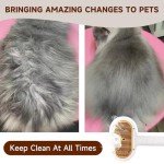 Pet Steam Brush for Dog & Cat – 3-in-1 Spray Hair Removal Comb – Steam for Shedding & Grooming – Water Brush for Long & Short Haired Pets – Spritz Defur Comb – Includes Waterless Shampoo