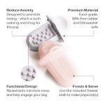 Diggs Groov Crate Training Aid for Puppies - Dog Crate Licking Toy and Puppy Training Aid - Safe, Calming Dog Enrichment Kennel Toy (Blush)