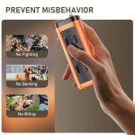 Dog Bark Deterrent Devices Rechargeable Anti-Barking Device for Dogs 50ft Long Range Ultrasonic Correct Your Dog's Bad Behavior at the Push of aButton Better Than Shock Collars or Dog Training Collars