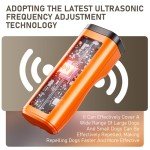 Dog Bark Deterrent Devices Rechargeable Anti-Barking Device for Dogs 50ft Long Range Ultrasonic Correct Your Dog's Bad Behavior at the Push of aButton Better Than Shock Collars or Dog Training Collars