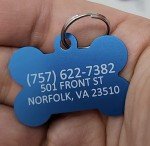 Pet ID Tag Custom for Dog Cat Personalized | Many Shapes and Colors to Choose from | Made in USA | Strong Anodized Aluminum